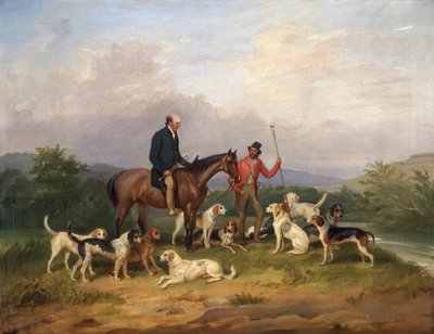 John Lloyd 1771-1829 y George Thomas de Llandyssil, c1817 de Thomas Weaver