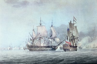 Batalla de los Santos de Thomas Whitcombe