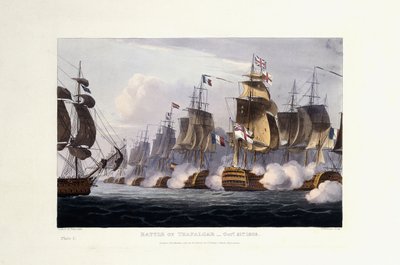 La Batalla de Trafalgar, 21 de octubre de 1805, 1816 de Thomas Whitcombe