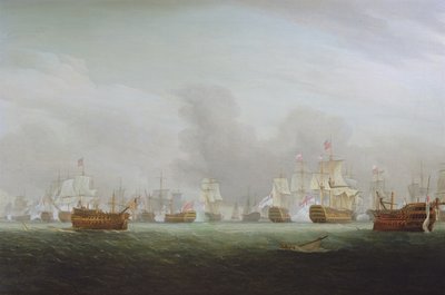 La batalla del glorioso primero de junio, 1794 de Thomas Whitcombe
