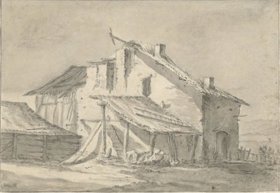 Casa de campo en ruinas de Thomas Wijck (attributed to)