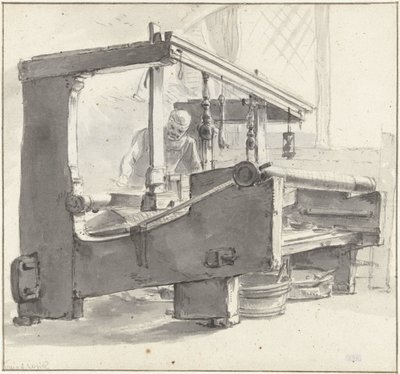 Una tejedora trabajando de Thomas Wijck