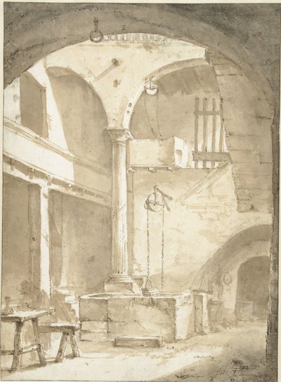 Patio italiano con pozo de Thomas Wijck