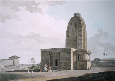 Templo hindú en Deo, en Bahar, lámina XXIII de 