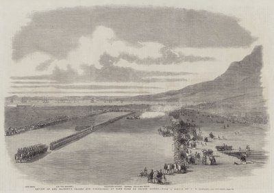 Revisión de las tropas y voluntarios de Su Majestad en Ciudad del Cabo por el Príncipe Alfredo de Thomas William Bowler