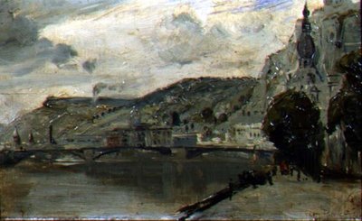 El puente en Dinant de Thomas William Roberts