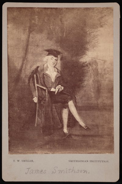 Retrato de James Smithson 1765-1829, 1786 fotografiado en la década de 1870 de Thomas William Smillie