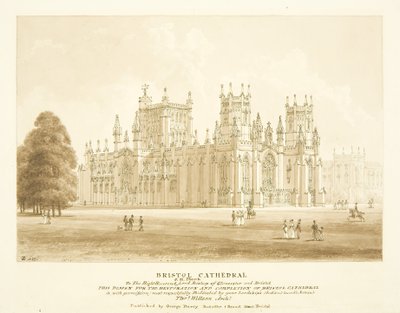 Diseño para la Restauración y Compleción de la Catedral de Bristol de Thomas Willson