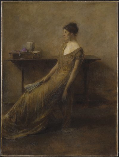 La dama de oro, c.1912 de Thomas Wilmer Dewing
