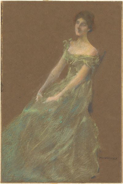 El Vestido Verde de Thomas Wilmer Dewing