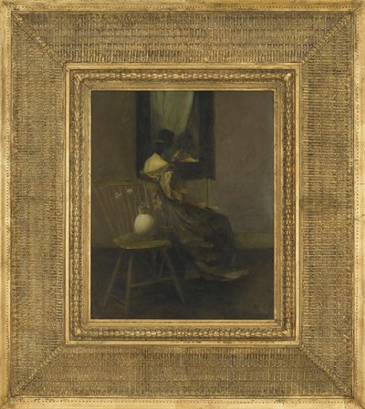 El espejo, 1907 de Thomas Wilmer Dewing