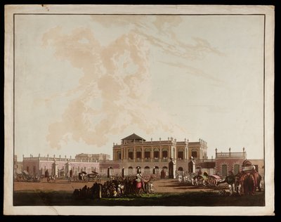 Old Government House desde las Vistas de Calcuta de Thomas und William Daniell