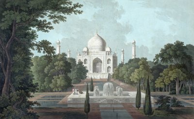 Vista del Taj Mahal de Thomas und William Daniell