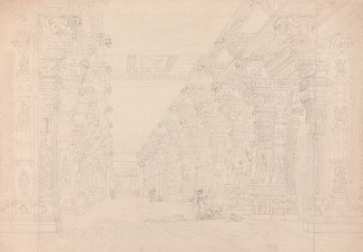 Tremal Naigs Choultry, Madura, julio 1792 de Thomas und William Daniell