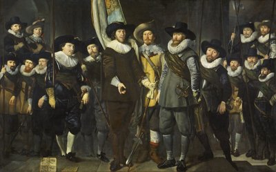 Guardia cívica del III Distrito de Ámsterdam, bajo el mando del Capitán Allaert Cloeck y el Teniente Lucas Jacobsz Rotgans de Thomas de Keyser