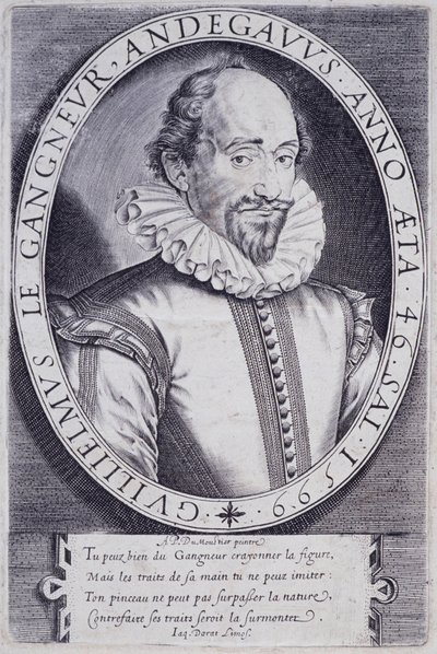 Retrato de Guillaume Le Gangneur (1553-1624), secretario de la cámara del rey de Francia de Thomas de Leu