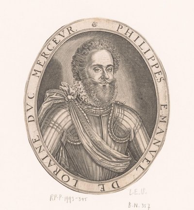 Retrato de Philippe-Emmanuel de Lorraine Duque de Mercoeur de Thomas de Leu
