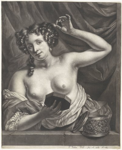 mujer en una ventana de Thomas van der Wilt