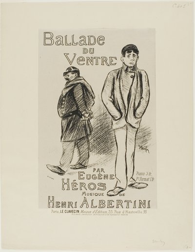 Ballade du Ventre de Théophile Alexandre Pierre Steinlen