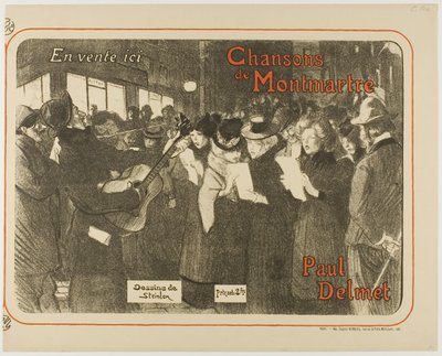 Canciones de Montmartre de Théophile Alexandre Pierre Steinlen