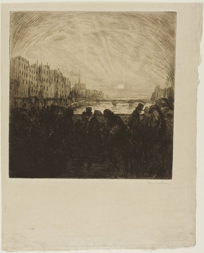 Efecto del sol poniente de Théophile Alexandre Pierre Steinlen
