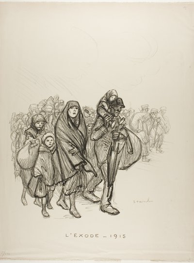 Éxodo - 1915 de Théophile Alexandre Pierre Steinlen