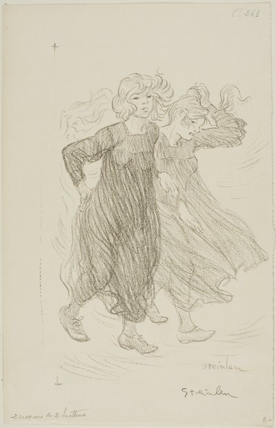 Ráfaga de viento de Théophile Alexandre Pierre Steinlen