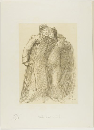 Ayudar a los heridos de Théophile Alexandre Pierre Steinlen
