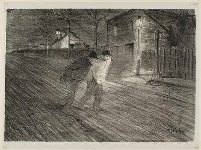 Calle Caulincourt de Théophile Alexandre Pierre Steinlen