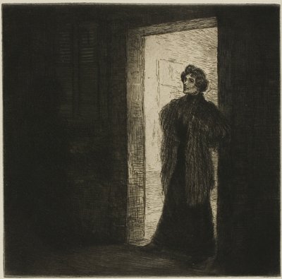 En el umbral de Théophile Alexandre Pierre Steinlen
