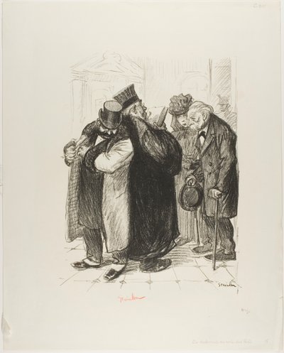 Uno roba en el lado de la ley de Théophile Alexandre Pierre Steinlen