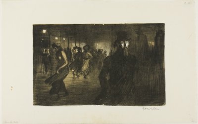 París, Noche de Théophile Alexandre Pierre Steinlen