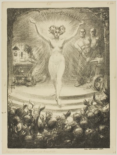 Programa de una matinée en el Trocadero de Théophile Alexandre Pierre Steinlen