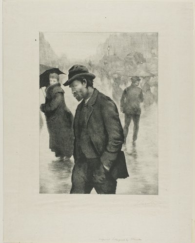 Día de lluvia, París de Théophile Alexandre Pierre Steinlen
