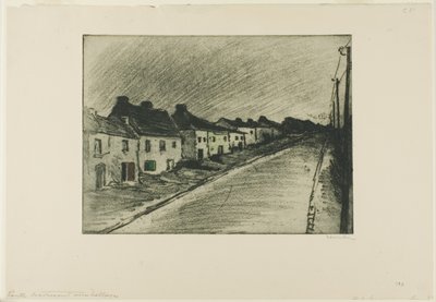 Camino a través de un pueblo de Théophile Alexandre Pierre Steinlen