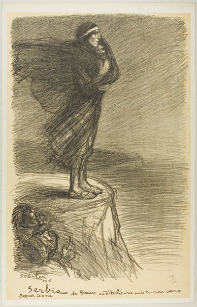 Serbia: Sor Ana, plato veinte de Actualités de Théophile Alexandre Pierre Steinlen