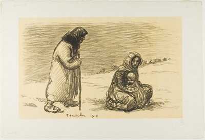 Caballería serbia, primer episodio de Théophile Alexandre Pierre Steinlen