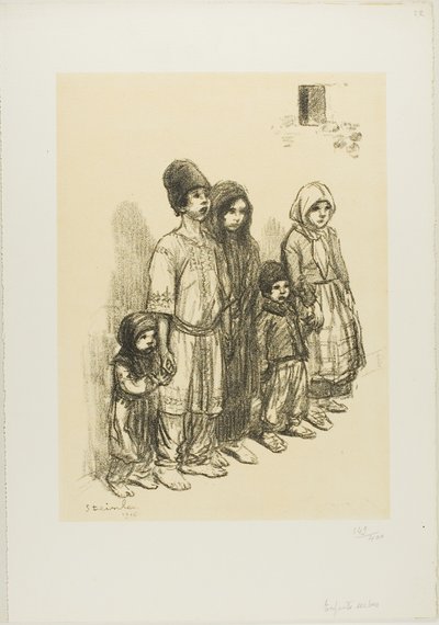 Niños serbios de Théophile Alexandre Pierre Steinlen