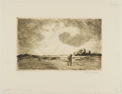 Tiempo tormentoso de Théophile Alexandre Pierre Steinlen