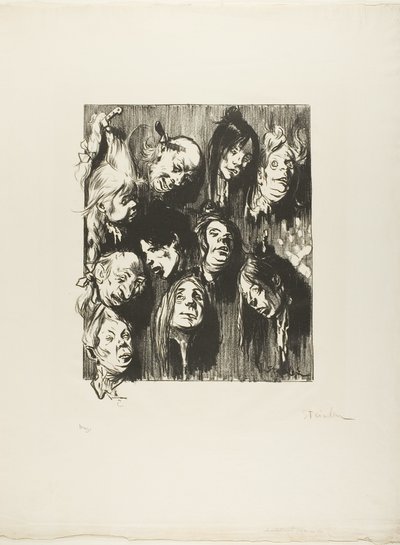 Diez asesinatos por un penique de Théophile Alexandre Pierre Steinlen