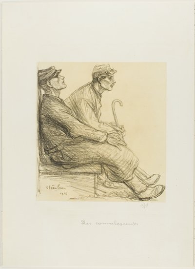 Los convalecientes, plato dos de Actualités de Théophile Alexandre Pierre Steinlen