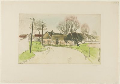 La casa a las afueras del pueblo de Théophile Alexandre Pierre Steinlen