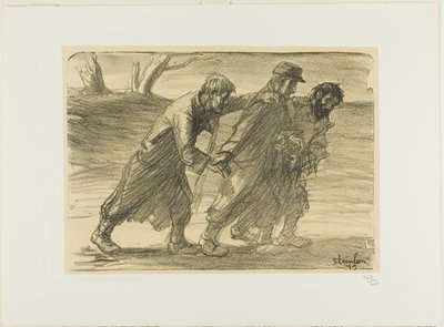 Tres camaradas, plato cinco de Actualités de Théophile Alexandre Pierre Steinlen