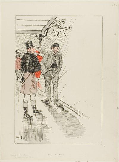 Vagabundo de París de Théophile Alexandre Pierre Steinlen