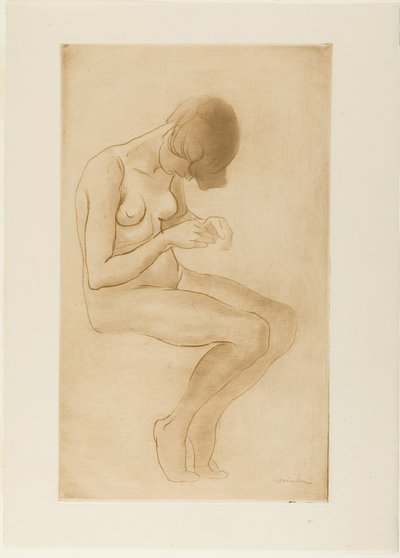 Mujer arreglándose las uñas de Théophile Alexandre Pierre Steinlen