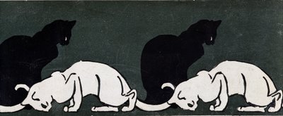 Gatos por Steinlen de Théophile Alexandre Steinlen