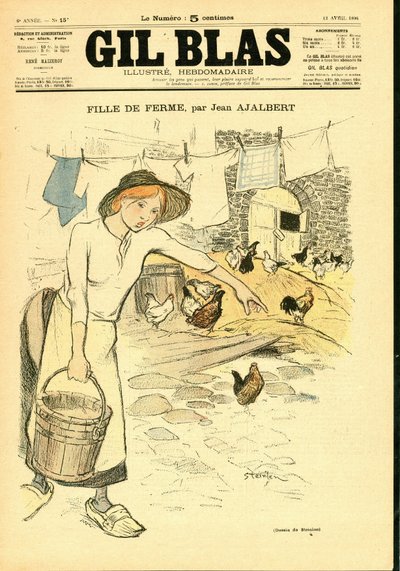 Portada de “Gil Blas” de Théophile Alexandre Steinlen