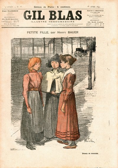 Portada de “Gil Blas” de Théophile Alexandre Steinlen