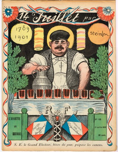 Portada de "The Butter Plate", Satirical in Colors de Théophile Alexandre Steinlen