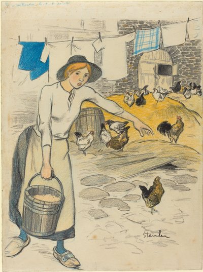 Hija de la granja de Théophile Alexandre Steinlen
